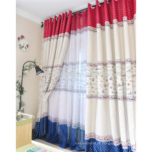 100% poliéster cortina de chuveiro tecido sala de estar cortina de janela